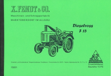 Ersatzteilliste für Fendt Typ Dieselross F15